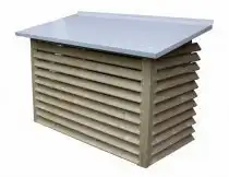 Scanoffice-suojakotelo lämpöpumpun ulkoyksikölle (fi224white)