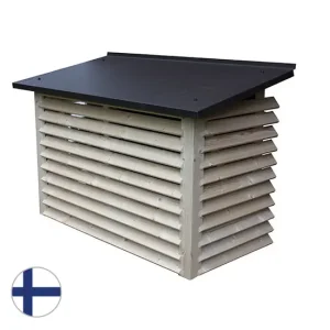 Scanoffice-suojakotelo lämpöpumpun ulkoyksikölle (fi221black)