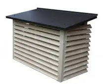 Scanoffice-suojakotelo lämpöpumpun ulkoyksikölle (fi223brown)